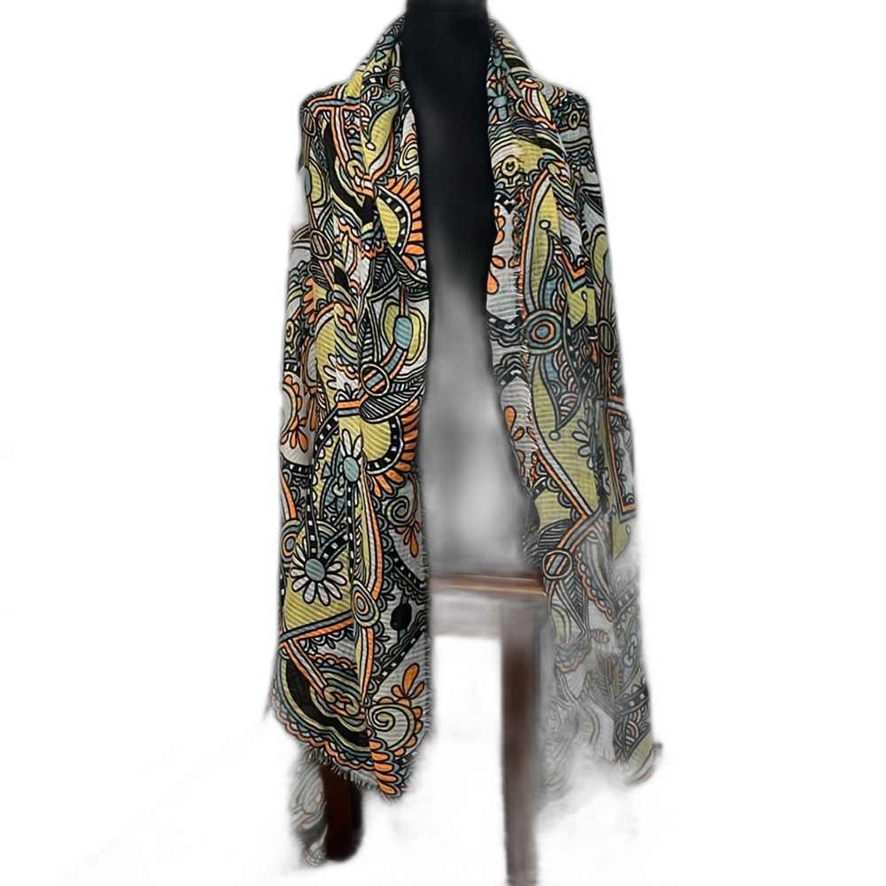 Bohemian Hippie Lightweight Festival Scarf Wrap/Cover up